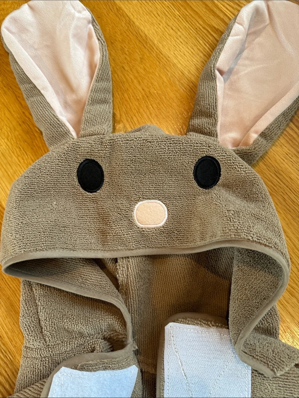 Bark Box Hooded Bathrobe for Large Dogs with Bunny Face Ears and Tale